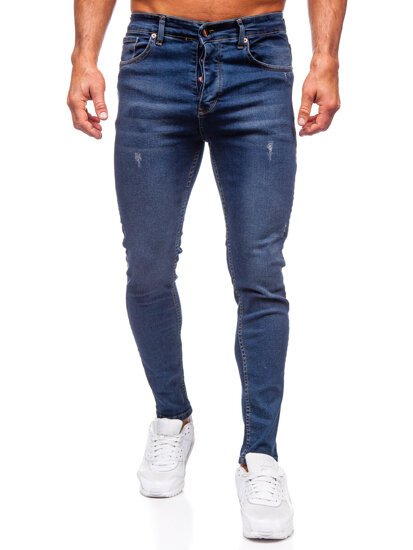 Herr Jeans Slim Fit Marinblå Bolf 6257