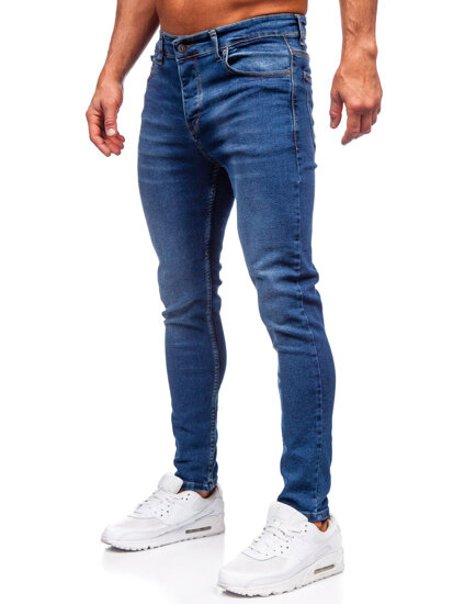 Herr Jeans Slim Fit Marinblå Bolf 6262