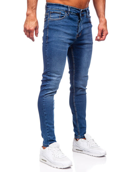 Herr Jeans Slim Fit Marinblå Bolf 6262