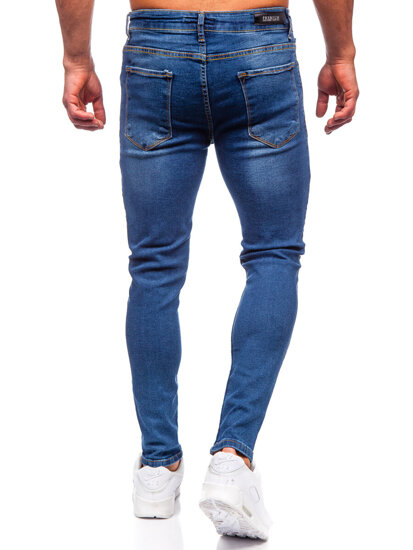 Herr Jeans Slim Fit Marinblå Bolf 6262