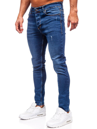 Herr Jeans Slim Fit Marinblå Bolf 6264