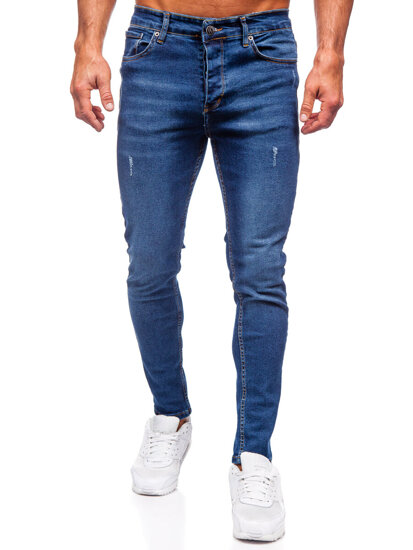 Herr Jeans Slim Fit Marinblå Bolf 6264