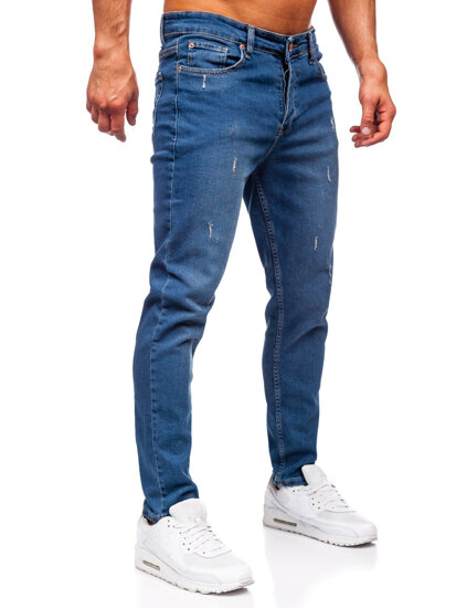 Herr Jeans Slim Fit Marinblå Bolf 6452