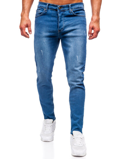 Herr Jeans Slim Fit Marinblå Bolf 6458