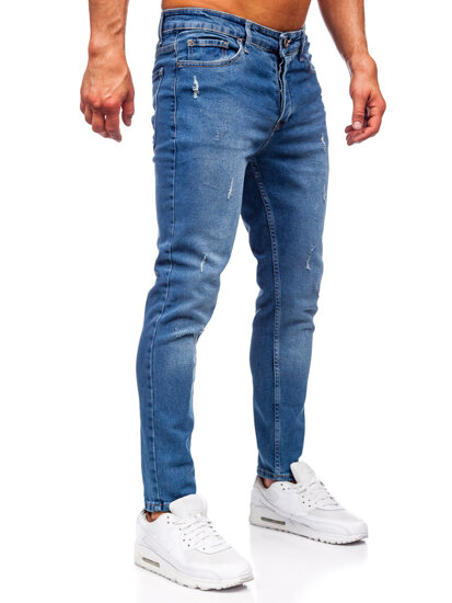 Herr Jeans Slim Fit Marinblå Bolf 6469