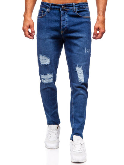 Herr Jeans Slim Fit Marinblå Bolf 6536