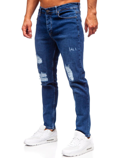 Herr Jeans Slim Fit Marinblå Bolf 6536