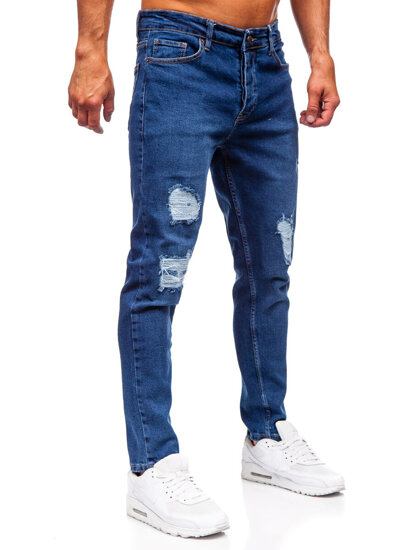 Herr Jeans Slim Fit Marinblå Bolf 6536