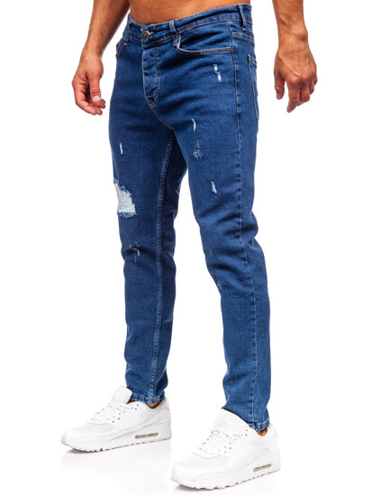 Herr Jeans Slim Fit Marinblå Bolf 6553