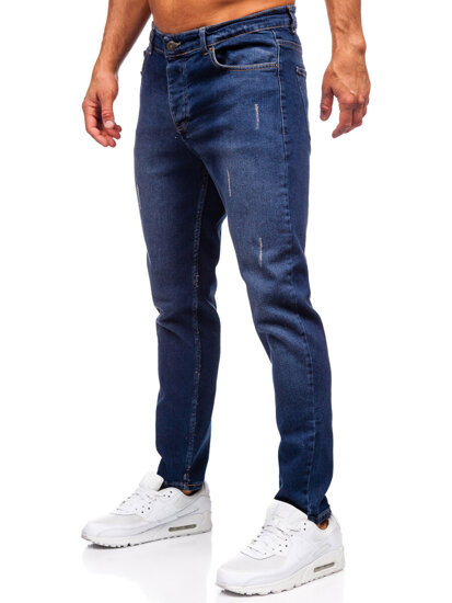 Herr Jeans Slim Fit Marinblå Bolf 6558-2