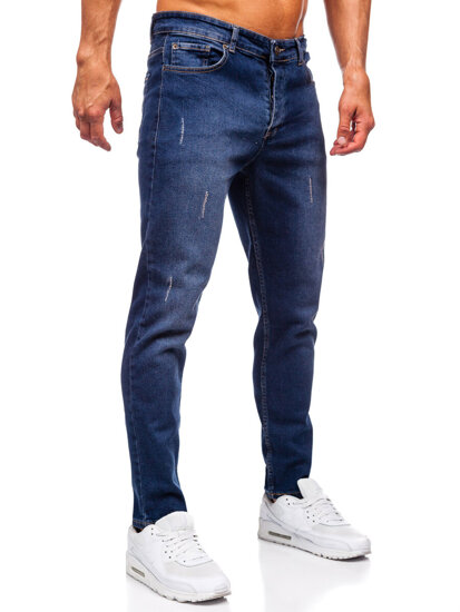 Herr Jeans Slim Fit Marinblå Bolf 6558-2