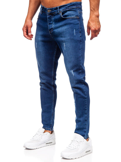 Herr Jeans Slim Fit Marinblå Bolf 6558