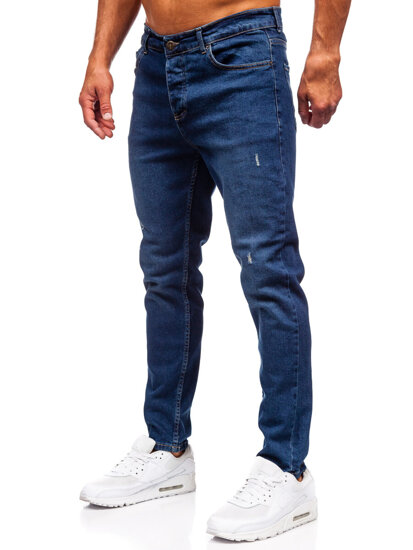 Herr Jeans Slim Fit Marinblå Bolf 6561