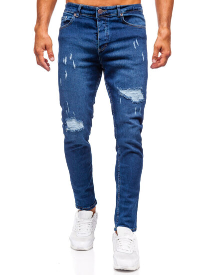 Herr Jeans Slim Fit Marinblå Bolf 6569-1