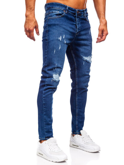 Herr Jeans Slim Fit Marinblå Bolf 6569-1