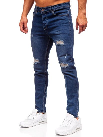 Herr Jeans Slim Fit Marinblå Bolf 6569