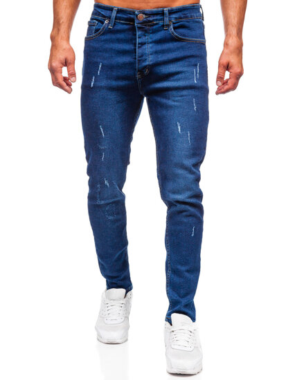 Herr Jeans Slim Fit Marinblå Bolf 6735