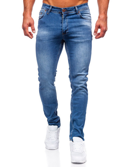 Herr Jeans Slim Fit Marinblå Bolf 6767