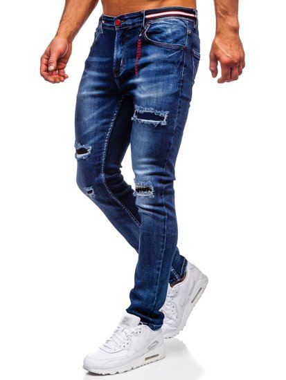 Herr Jeans Slim Fit Marinblå Bolf 80033W0