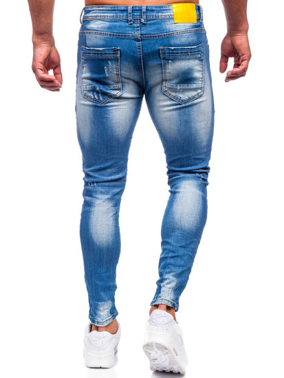 Herr Jeans Slim Fit Marinblå Bolf BC1025