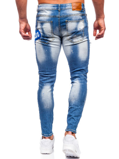 Herr Jeans Slim Fit Marinblå Bolf BC1068