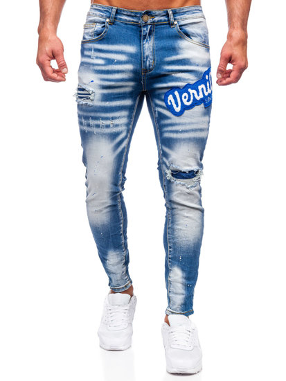 Herr Jeans Slim Fit Marinblå Bolf BC1068