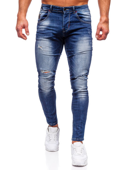 Herr Jeans Slim Fit Marinblå Bolf MP0024B