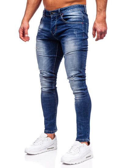 Herr Jeans Slim Fit Marinblå Bolf MP0024B