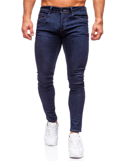 Herr Jeans Slim Fit Marinblå Bolf MP003BS