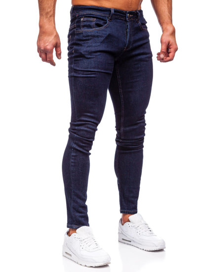 Herr Jeans Slim Fit Marinblå Bolf MP003BS