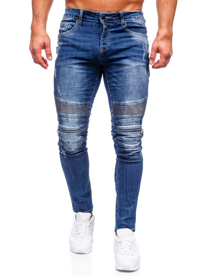 Herr Jeans Slim Fit Marinblå Bolf MP007BS