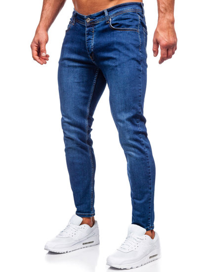 Herr Jeans Slim Fit Marinblå Bolf R921