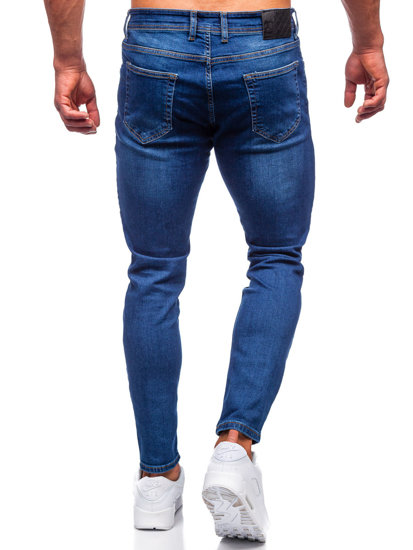 Herr Jeans Slim Fit Marinblå Bolf R921