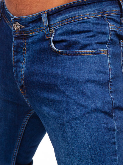 Herr Jeans Slim Fit Marinblå Bolf R921