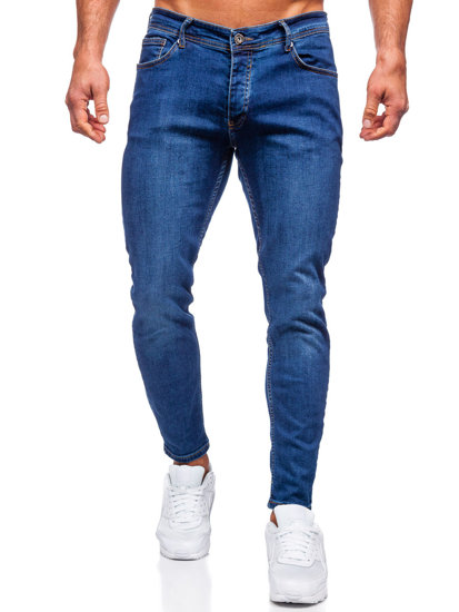 Herr Jeans Slim Fit Marinblå Bolf R921