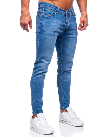 Herr Jeans Slim Fit Marinblå Bolf R922