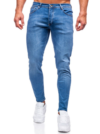 Herr Jeans Slim Fit Marinblå Bolf R922