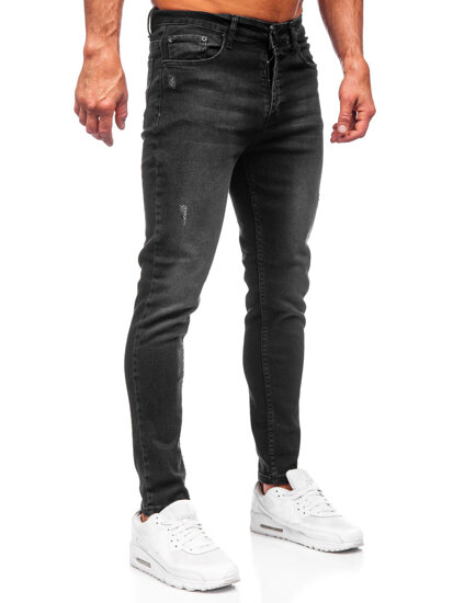 Herr Jeans Slim Fit Svart Bolf 6161