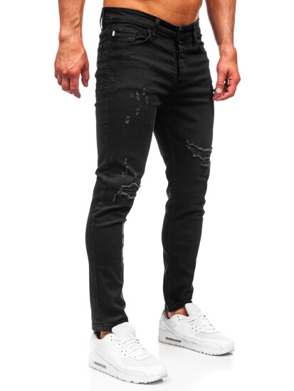 Herr Jeans Slim Fit Svart Bolf 6382