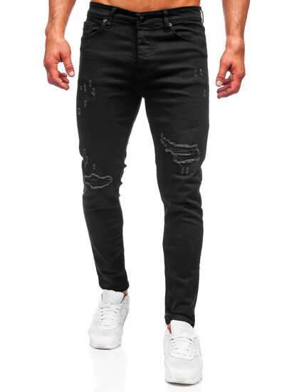 Herr Jeans Slim Fit Svart Bolf 6382