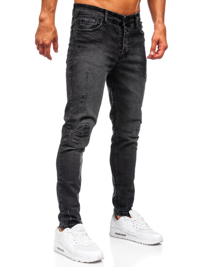 Herr Jeans Slim Fit Svart Bolf 6498