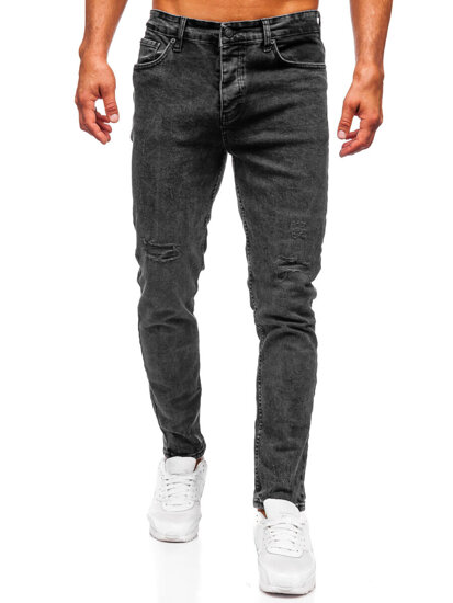 Herr Jeans Slim Fit Svart Bolf 6499