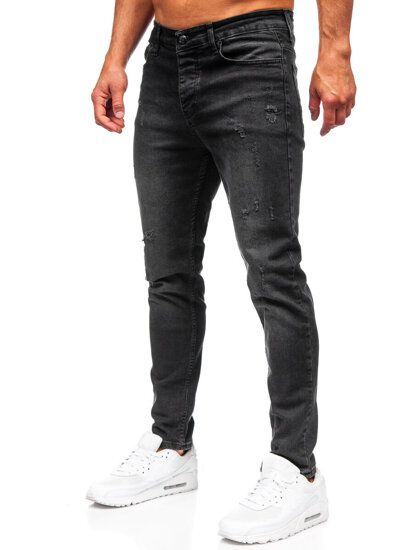 Herr Jeans Slim Fit Svart Bolf 6504