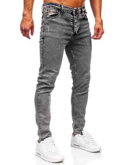 Herr Jeans Slim Fit Svart Bolf 6512