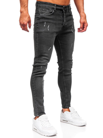 Herr Jeans Slim Fit Svart Bolf 6513