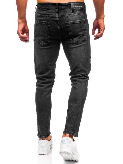 Herr Jeans Slim Fit Svart Bolf 6525