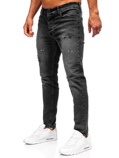 Herr Jeans Slim Fit Svart Bolf 6533