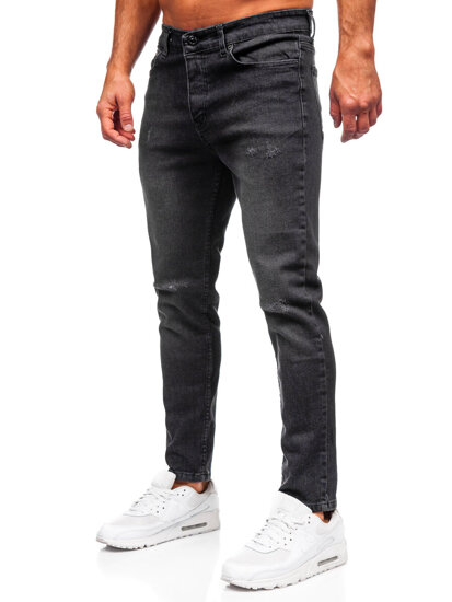 Herr Jeans Slim Fit Svart Bolf 6645