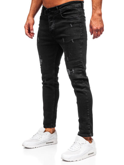 Herr Jeans Slim Fit Svart Bolf 6853