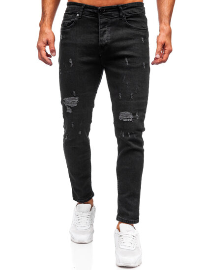 Herr Jeans Slim Fit Svart Bolf 6853